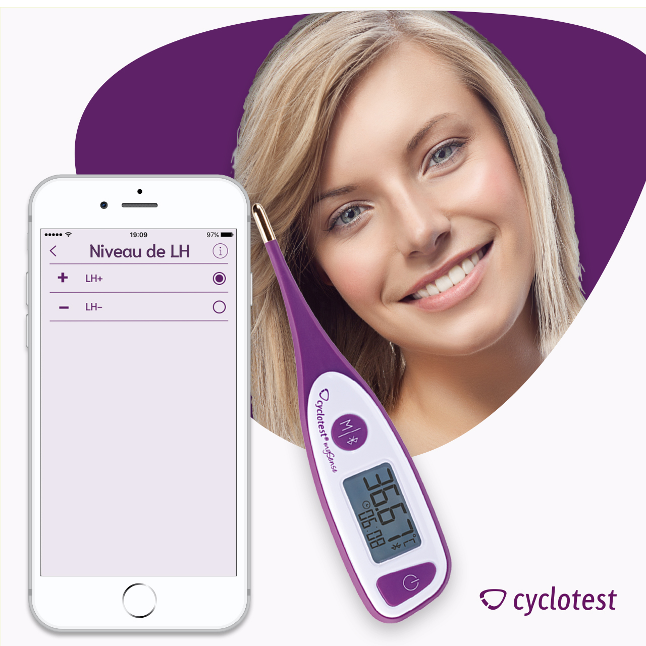 Effectuez un test d'ovulation et saisissez le résultat LH dans l'application mySense.