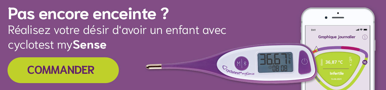 Test de grossesse négatif et pas de grossesse ? Alors essayez le cyclotest mySense.